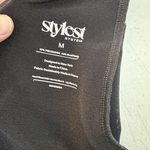 Stylest System Dreamsculpt Swim Bodysuit One Piece Swimsuit Black M Convertible - Picture 8 of 16